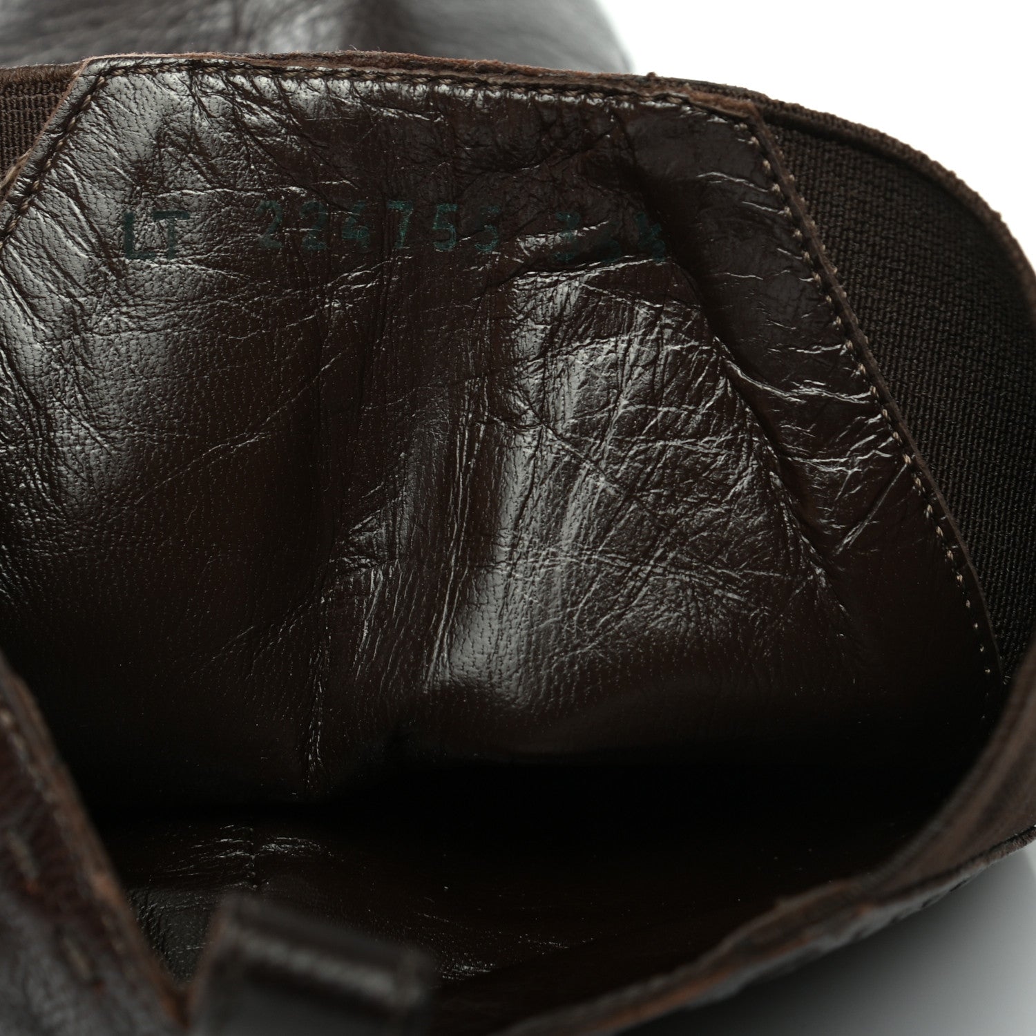 Saint Laurent Calfskin Knee High Boots 36.5 Chocolate 8 of 8