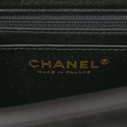 Chanel Caviar Quilted Mini Retro Twist Top Handle Flap Black 6 of 11