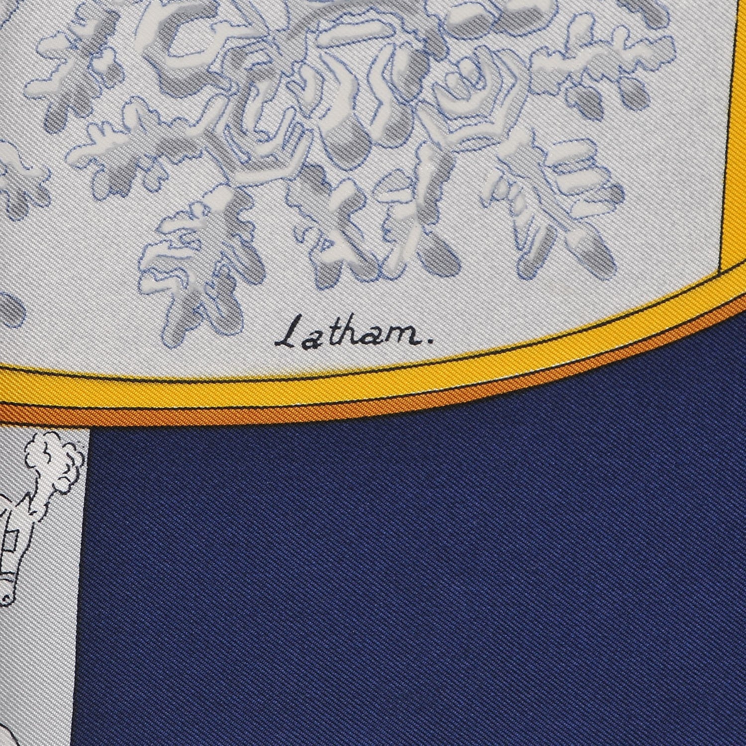 Hermes Silk Neige d' Antan Scarf 90 5 of 6