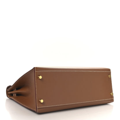 Hermes Courchevel Kelly Sellier 32 Gold 4 of 12