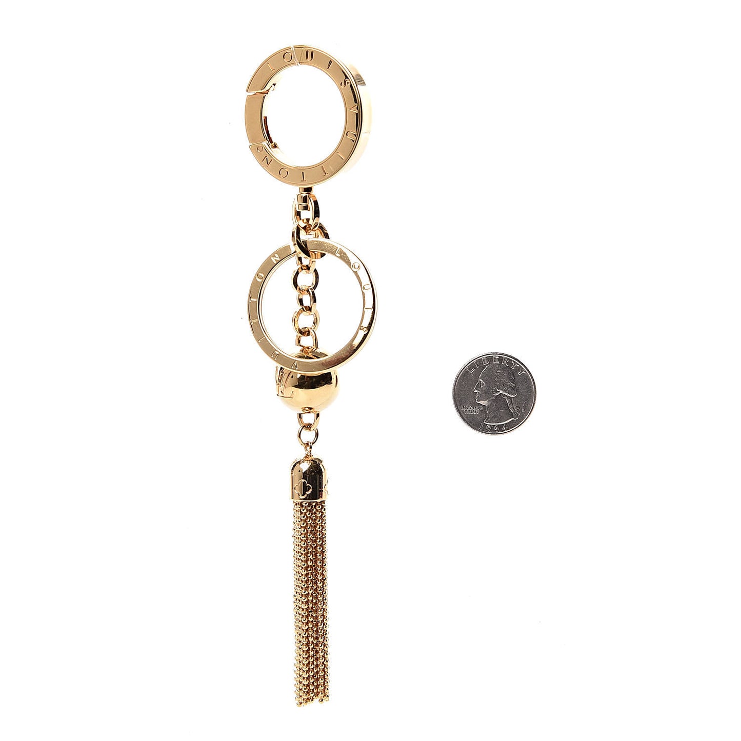 Goldtone Swing Key Holder and Bag Charm