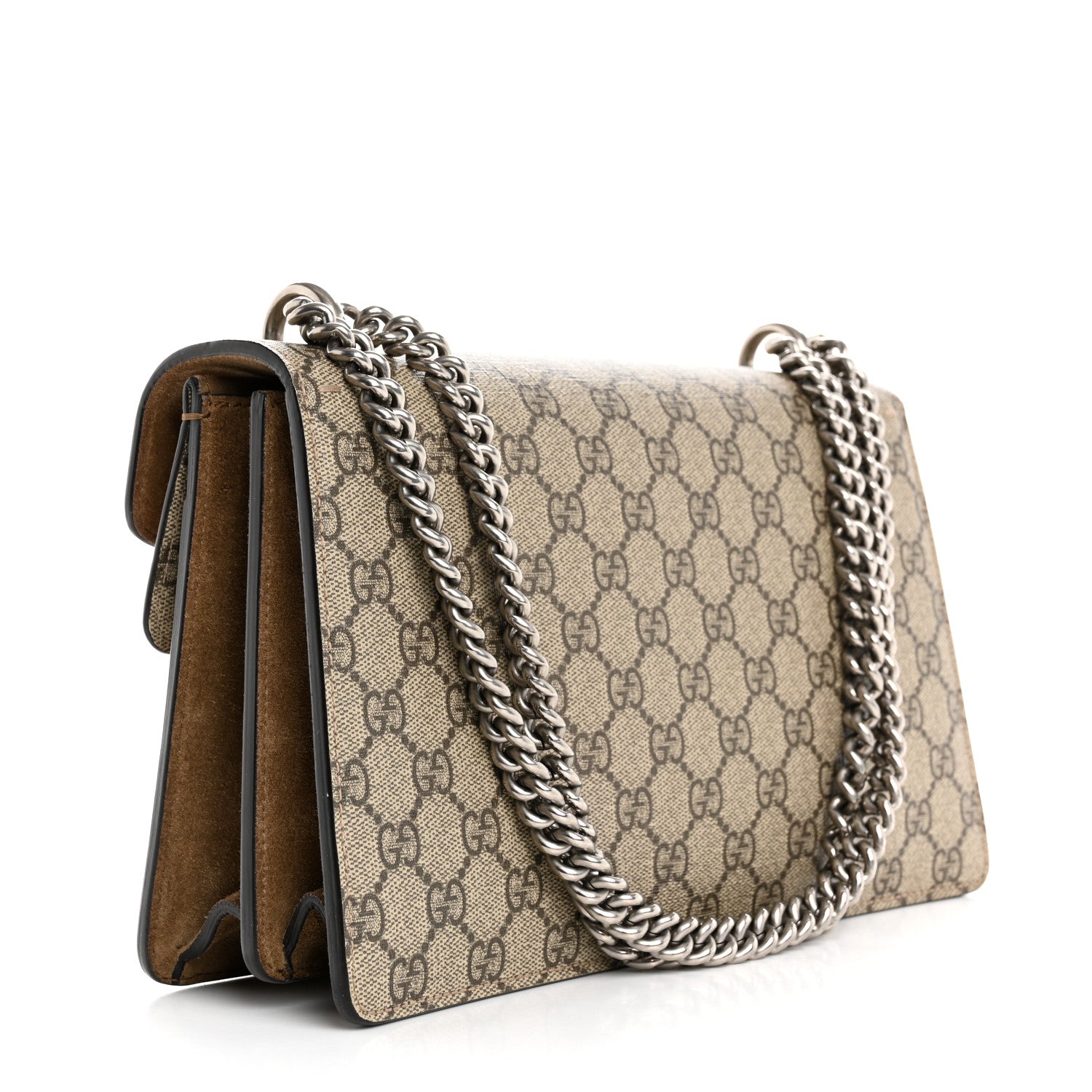 Gucci GG Supreme Monogram Small Dionysus Shoulder Bag Taupe 2 of 11