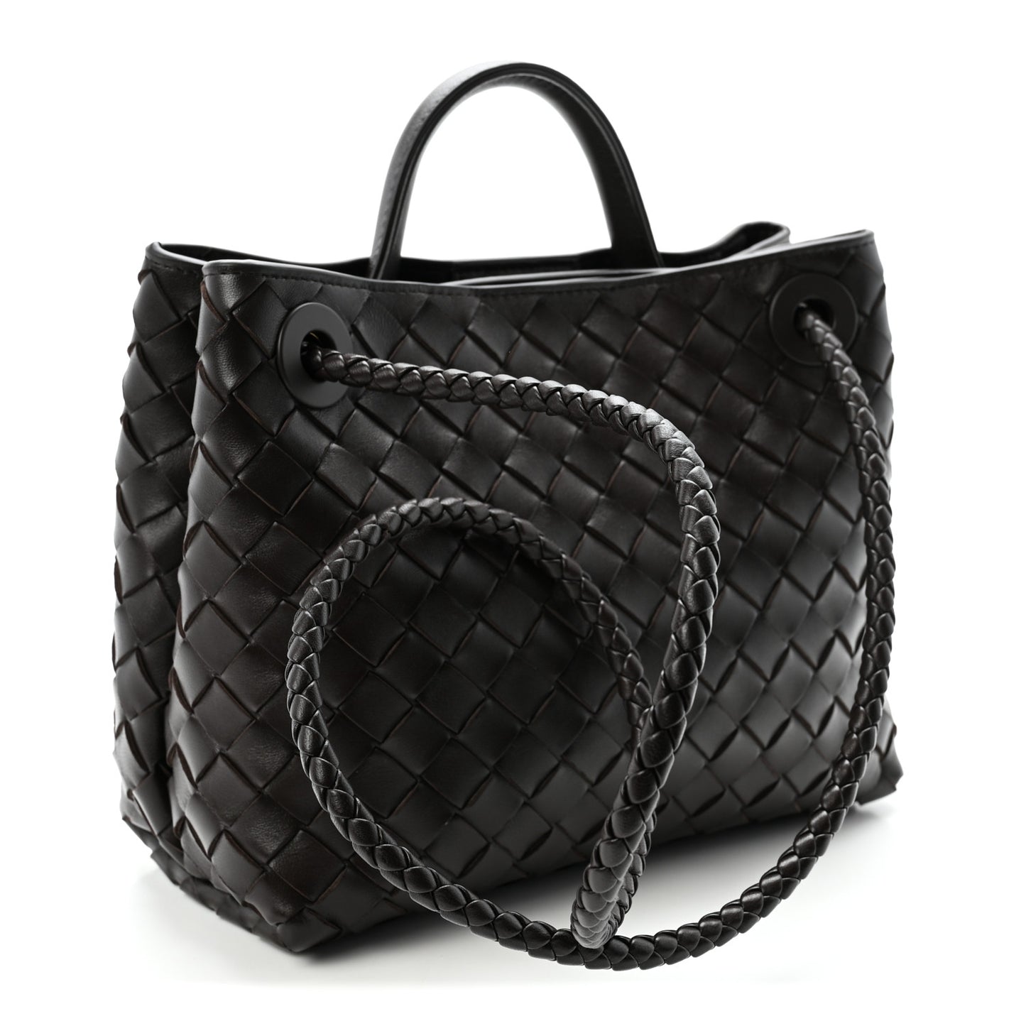 Nappa Intrecciato Small Andiamo Shoulder Bag Fondant