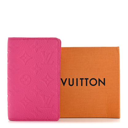 Louis Vuitton Taurillon Monogram Emily Notebook Cover PM Pink 7 of 7