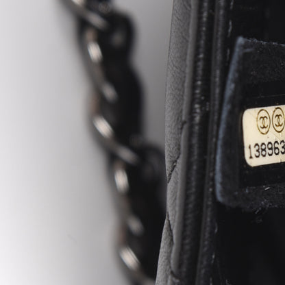 Chanel Lambskin Quilted 3 Accordion Flap Bag Black 6 of 12