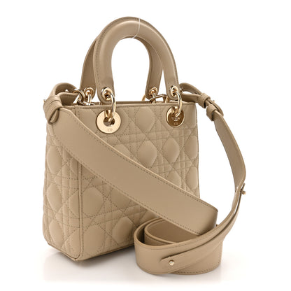 Christian Dior Lambskin Cannage Small My ABCDior Lady Dior Corda 3 of 13