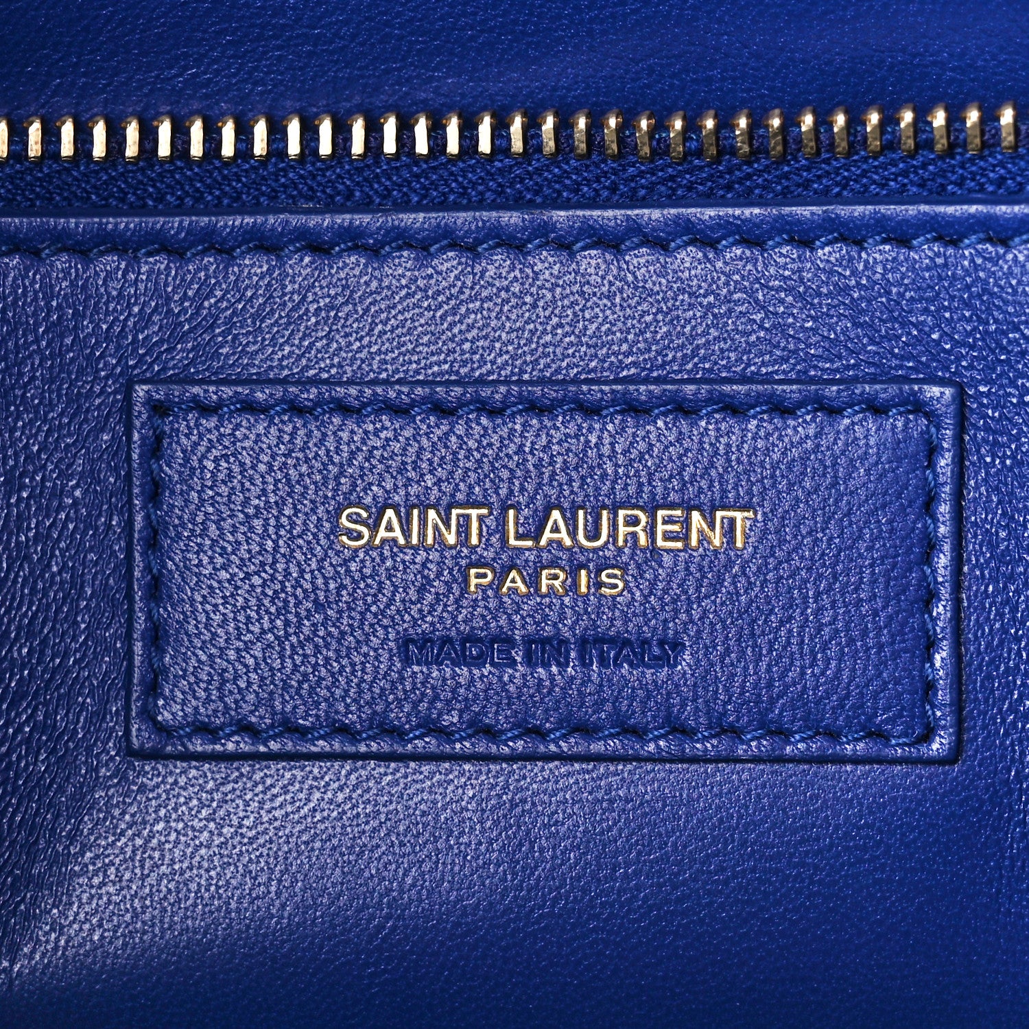 Saint Laurent Smooth Calfskin Carre Satchel Royal Blue 6 of 15
