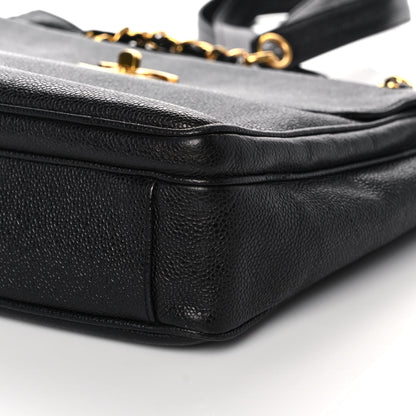Chanel Caviar CC Shopper Tote Black 9 of 10