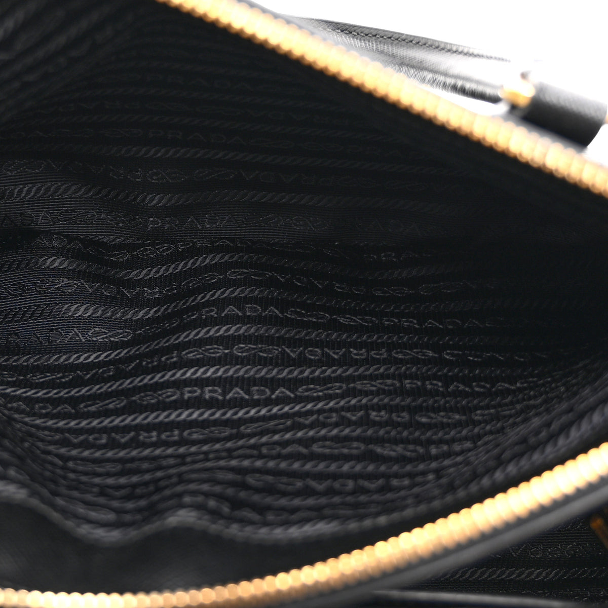 Prada Saffiano Small Galleria Double Zip Tote Black 6 of 12