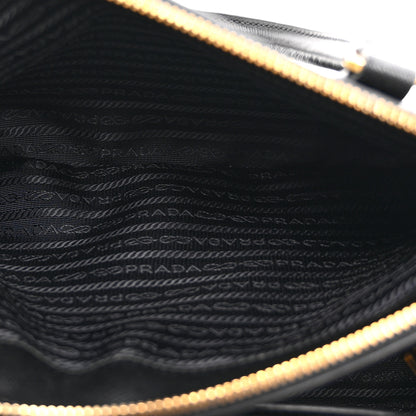 Prada Saffiano Small Galleria Double Zip Tote Black 6 of 12