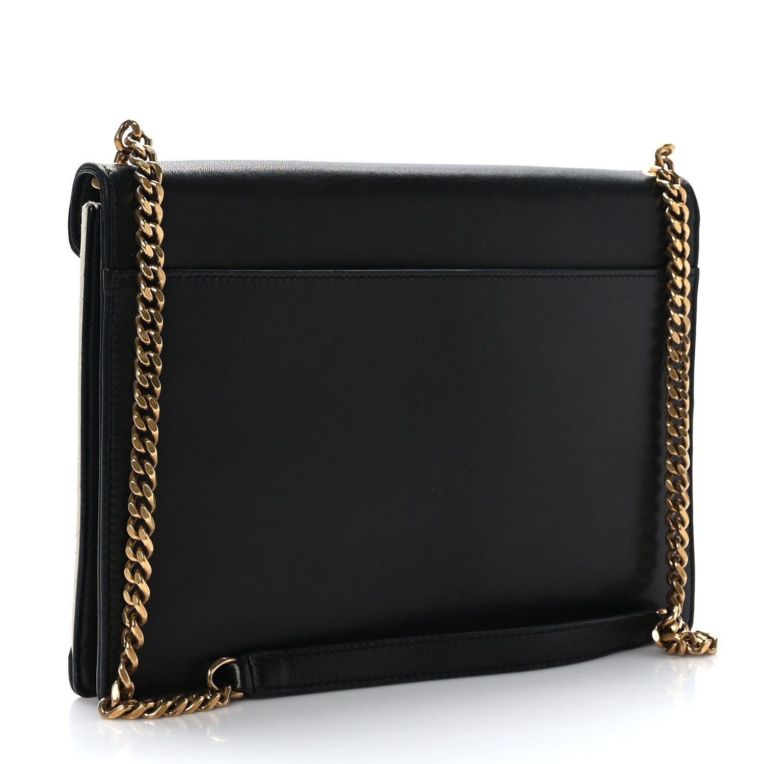 Saint Laurent Vintage Lambskin Gaby Chain Bag Black 3 of 9