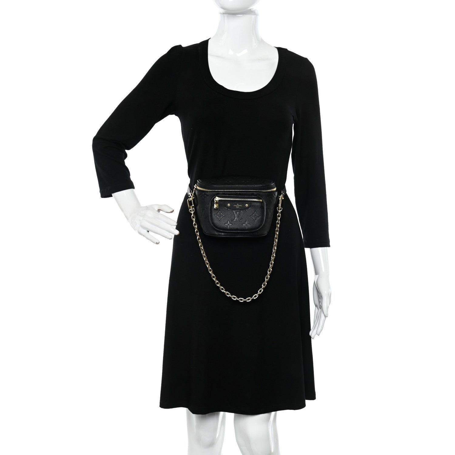 Louis Vuitton Empreinte Mini Bumbag Black 2 of 9