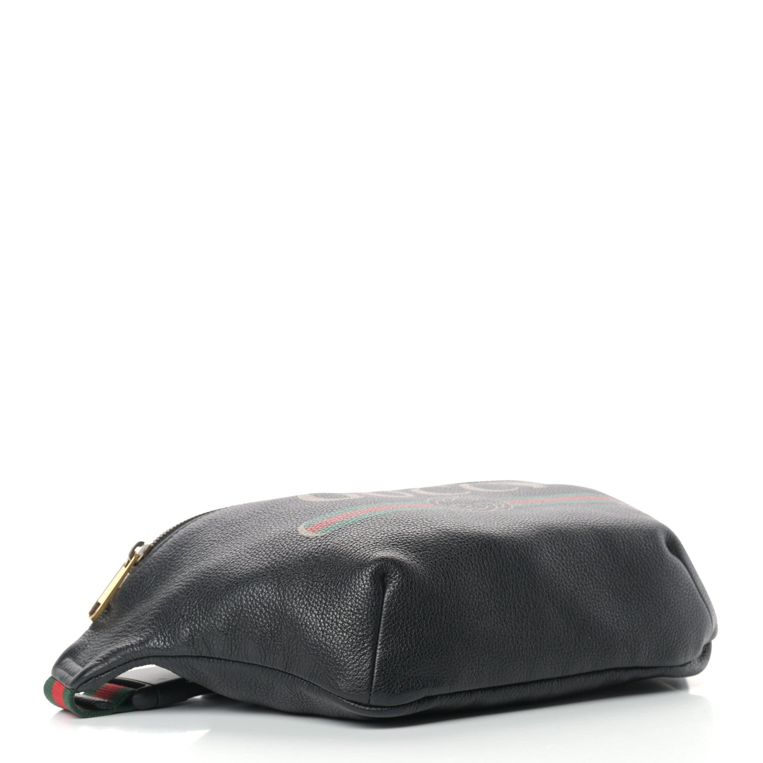 Gucci Grained Calfskin Logo Belt Bag Black 3 of 8