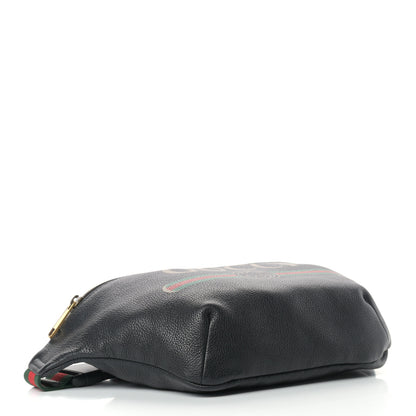 Gucci Grained Calfskin Logo Belt Bag Black 3 of 8