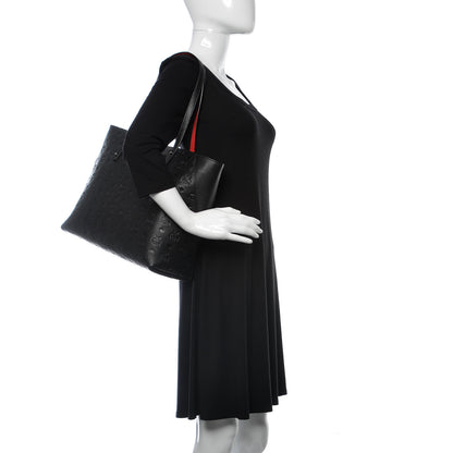 MCM Calfskin Ottomar Monogram Medium Klara Shopper Tote Black 2 of 10