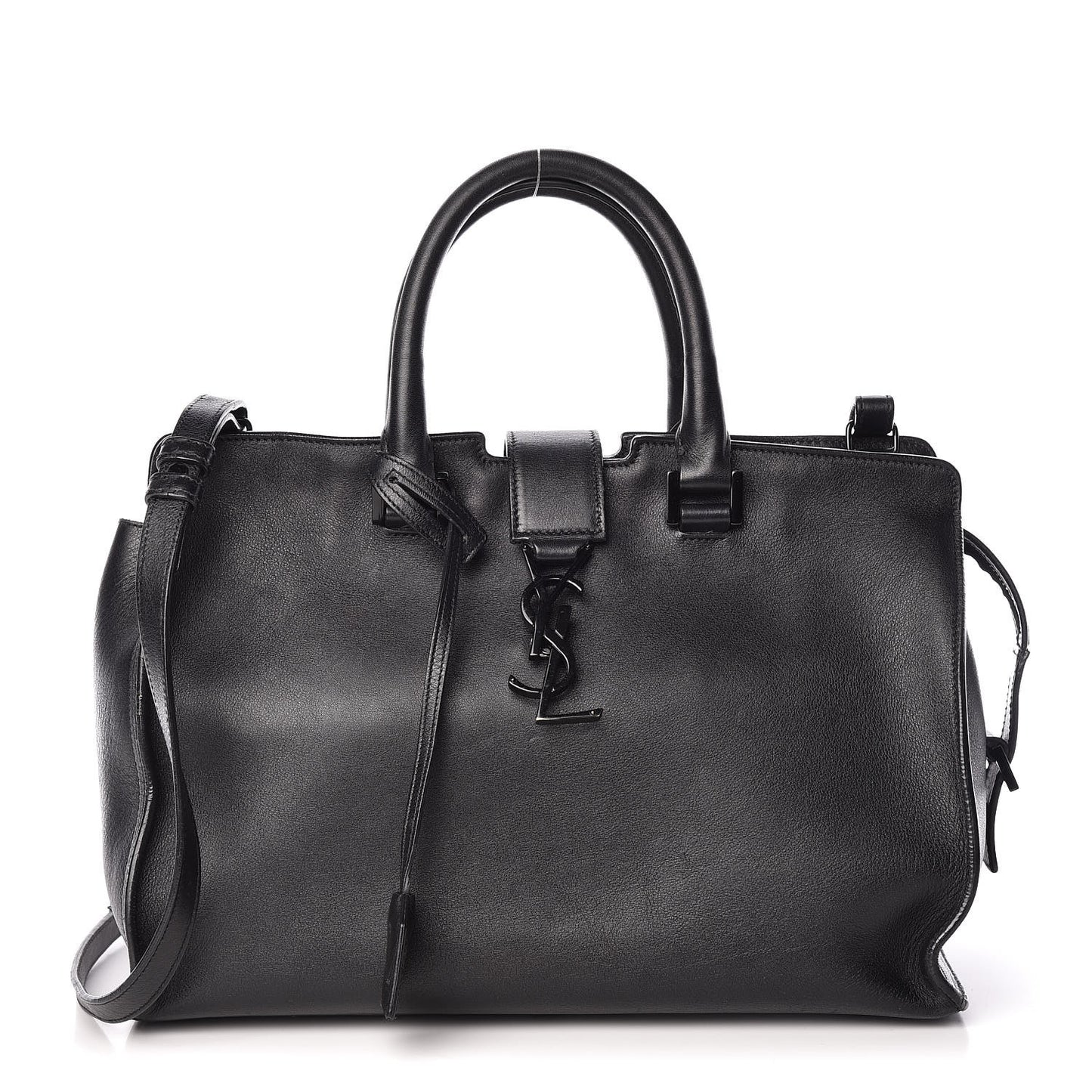 Smooth Calfskin Small Monogram Cabas Black