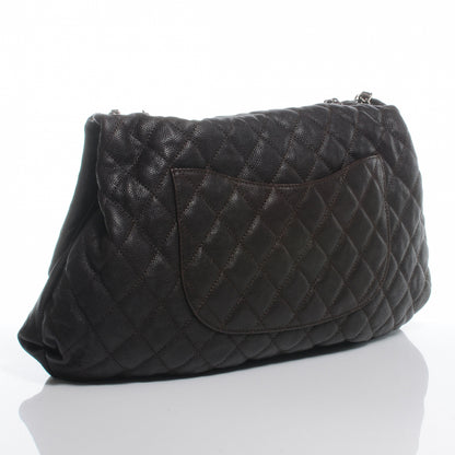 Chanel Caviar Maxi Elastic Flap Brown 3 of 7
