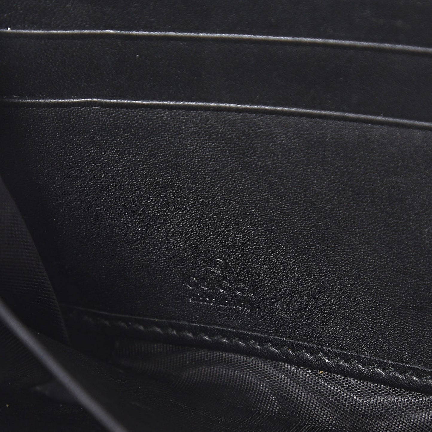 GG Supreme Monogram Kingsnake Zip Around Wallet Black