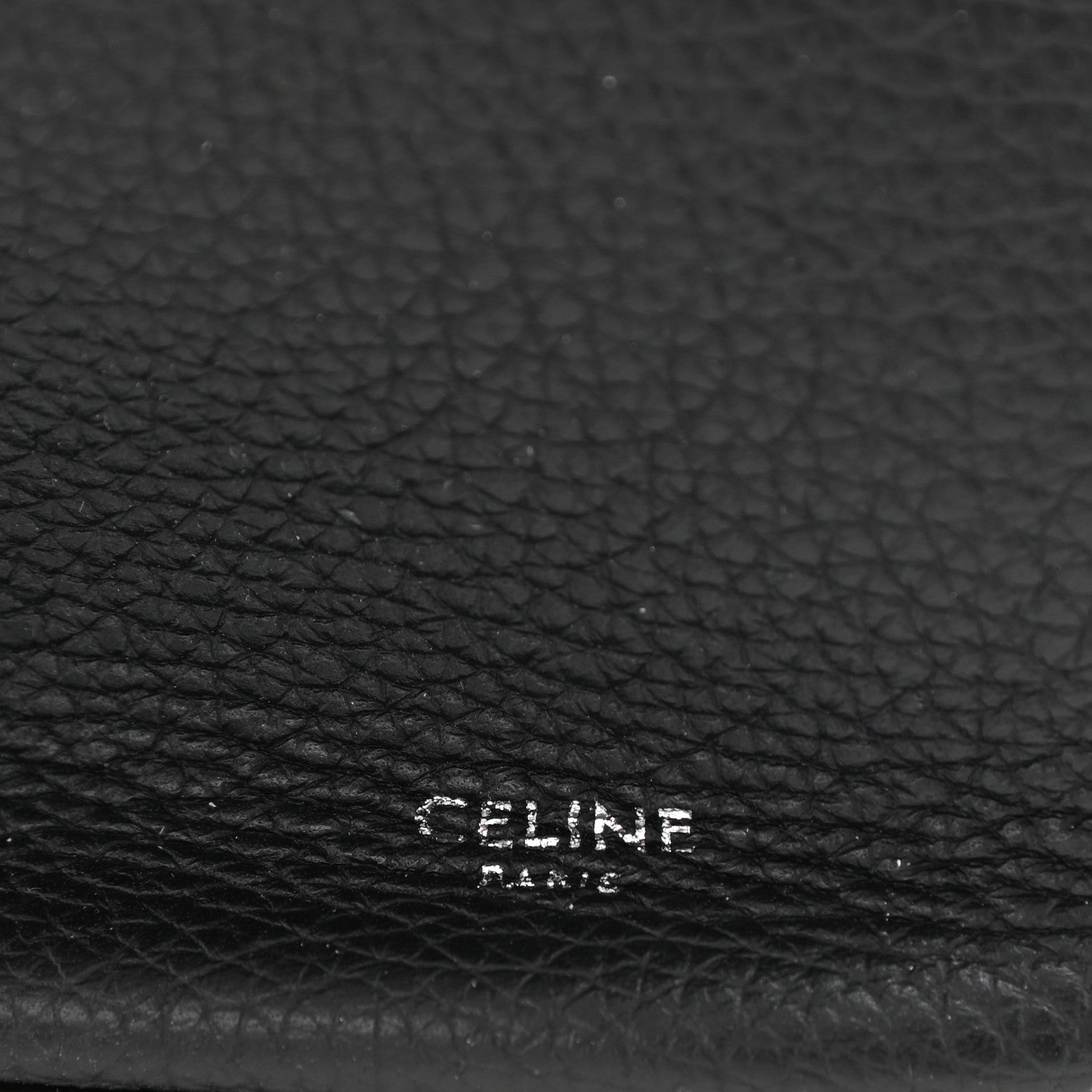 Celine Grained Calfskin Nano Big Bag Bucket Black 6 of 7