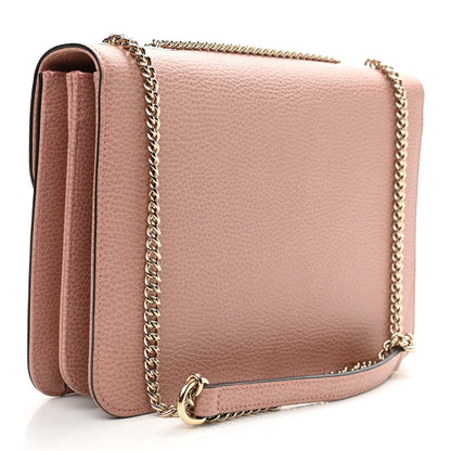 Gucci Dollar Calfskin Interlocking G Shoulder Bag Soft Pink 3 of 10