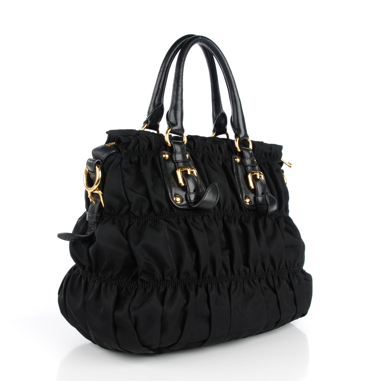 Prada Tessuto Nylon Gaufre Tote Nero Black 3 of 10