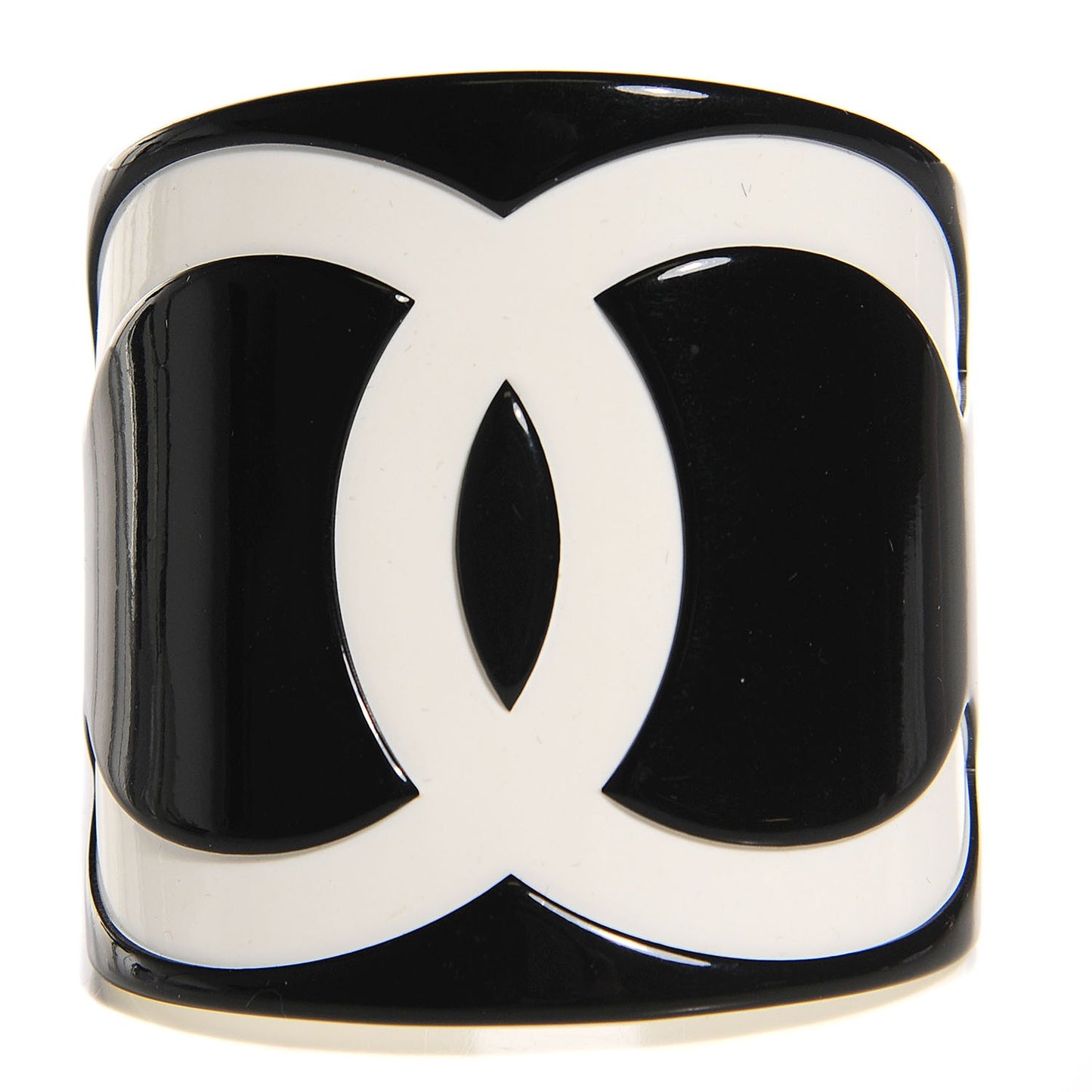 Resin CC Wide Cuff Black White
