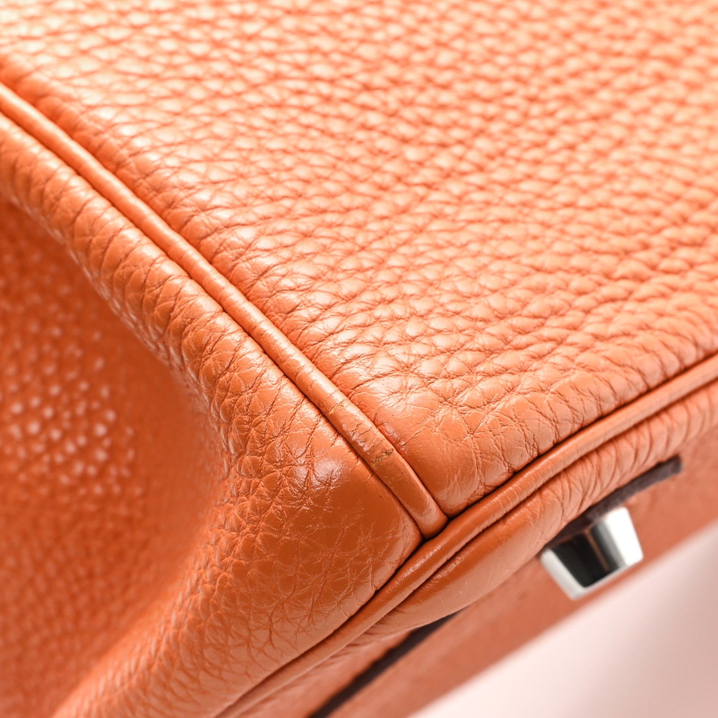 Taurillon Clemence Birkin 30 Orange