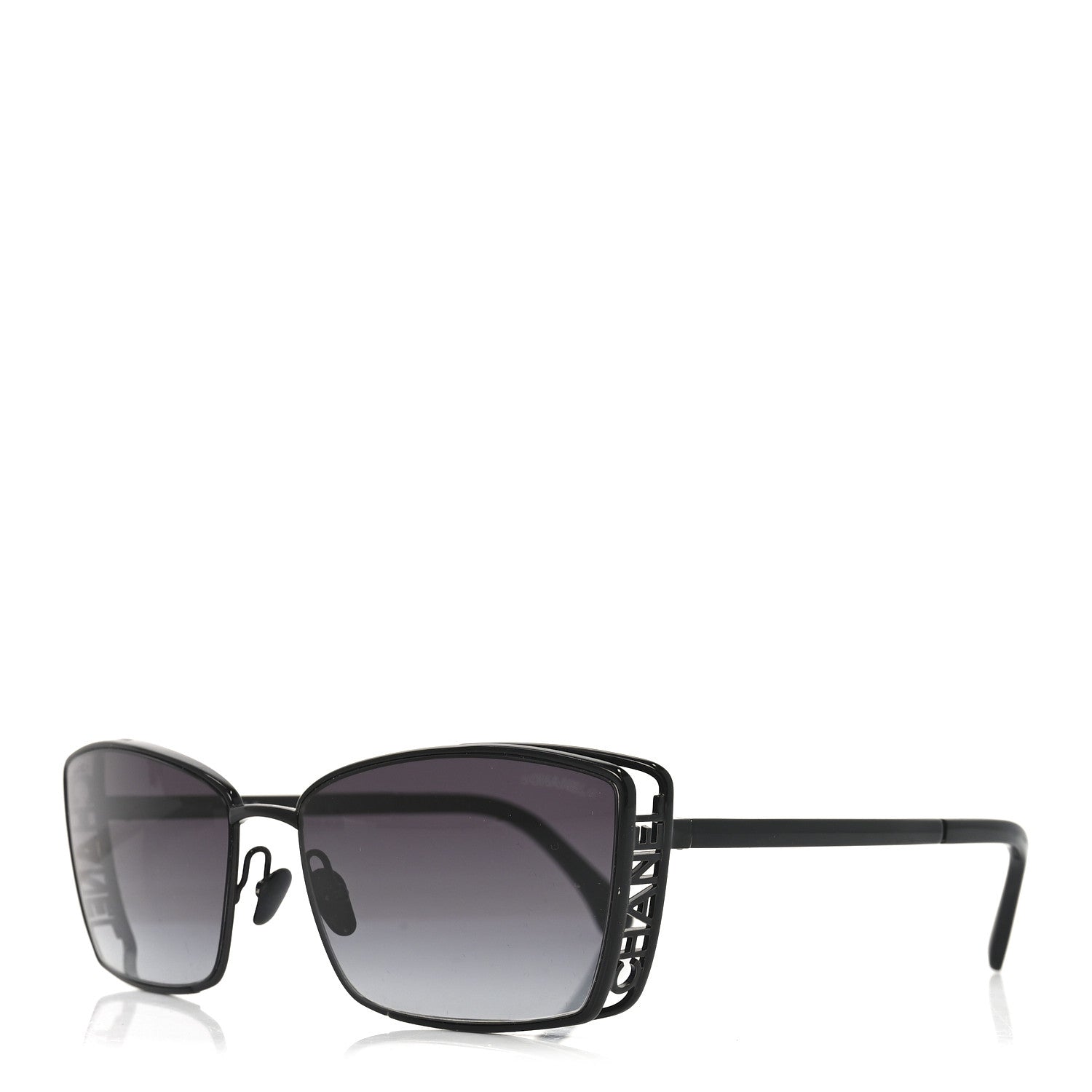 Chanel Metal Logo Square Sunglasses 71542 Black 1 of 7