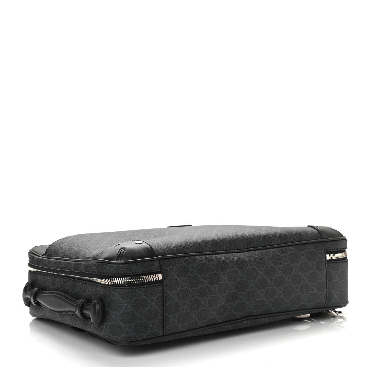 Gucci GG Supreme Monogram Briefcase Backpack Black Grey 5 of 13