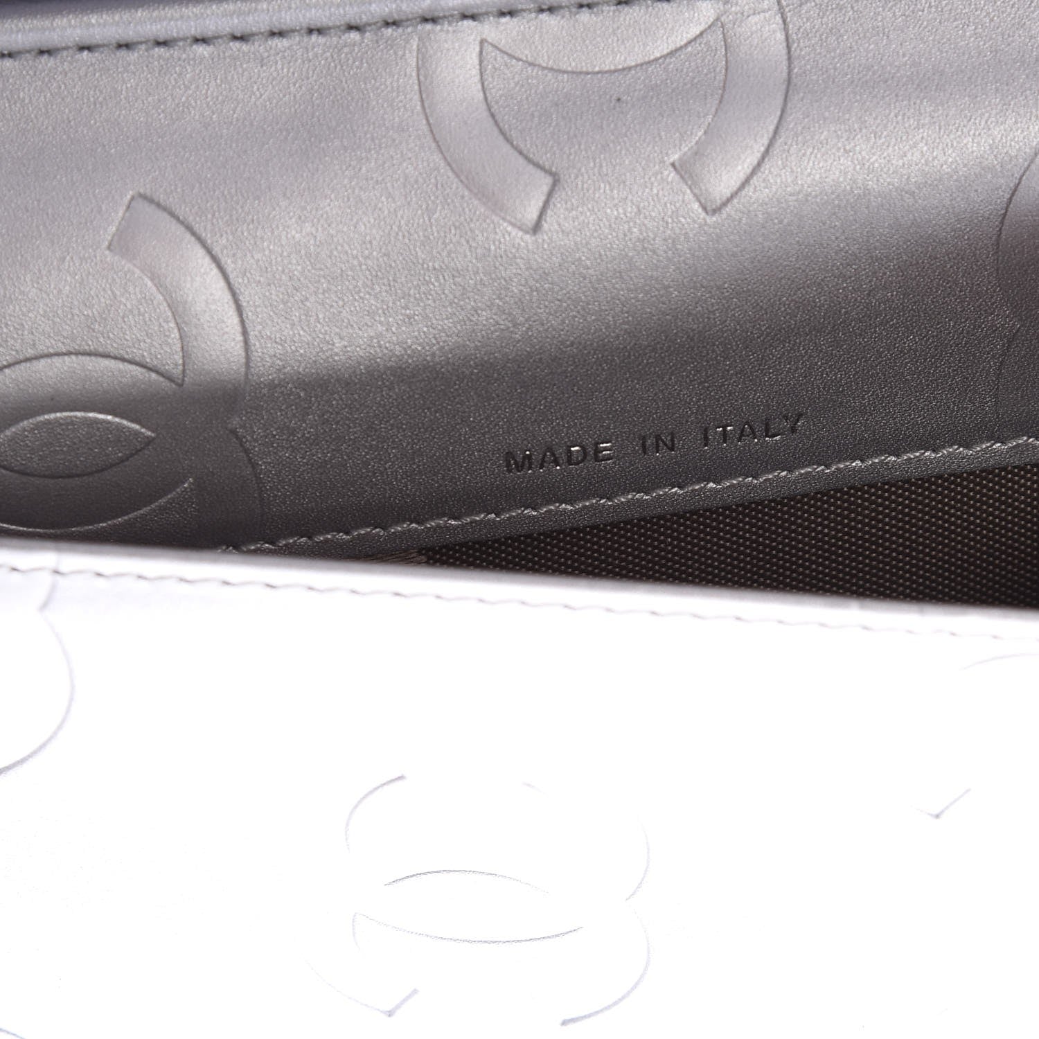 Chanel Calfskin Quilted Large Cambon Agenda Planner Black Silver 9 of 10