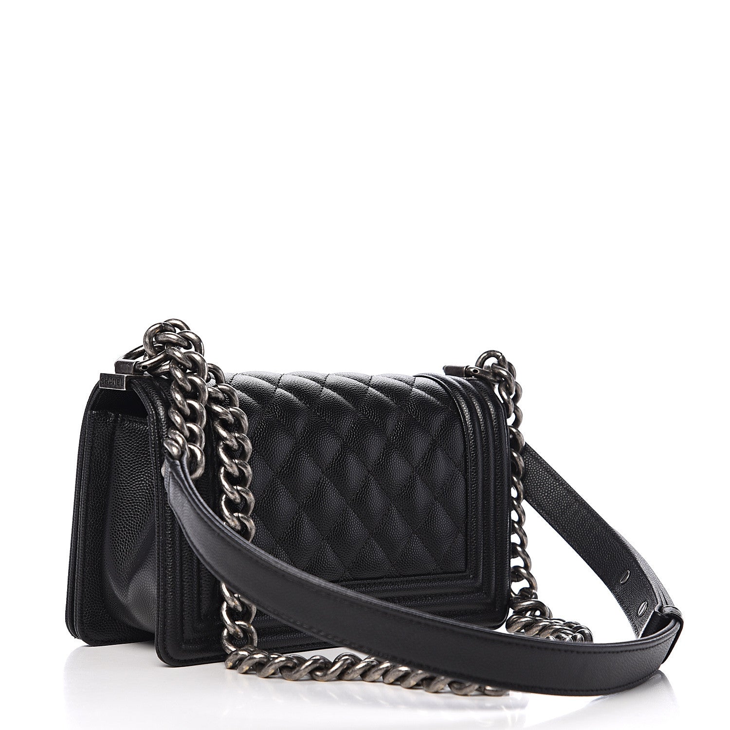 Chanel Caviar Quilted Small Boy Flap Black 2 of 9