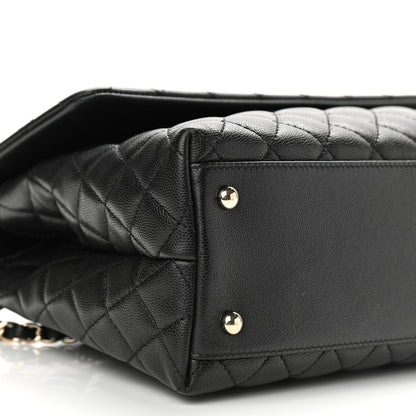 Chanel Caviar Quilted Medium Coco Handle Flap Black 9 of 10