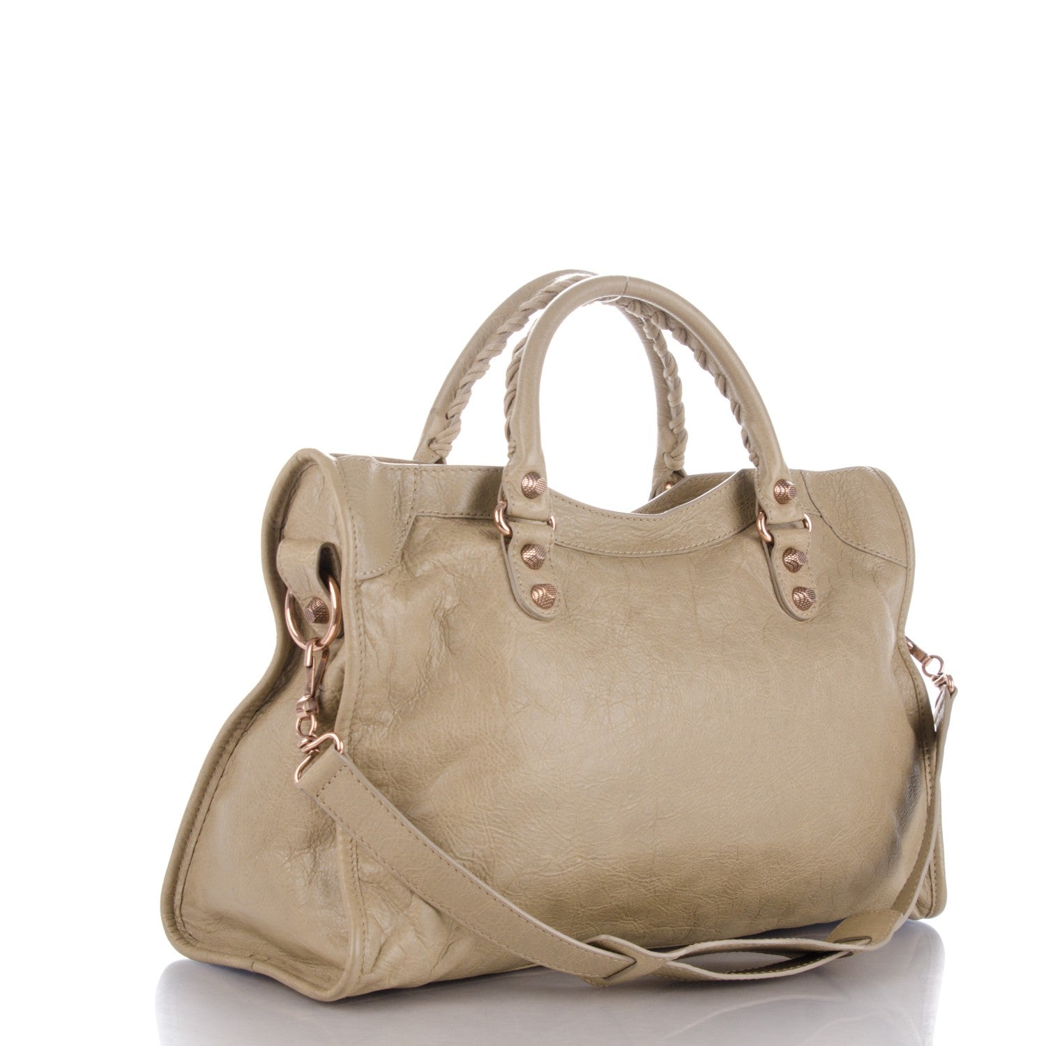 Balenciaga Agneau Giant 12 Rose Gold Hardware City Latte Beige 3 of 8