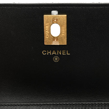 Chanel Caviar Quilted Chain Link Clutch With Chain Black 8 of 12