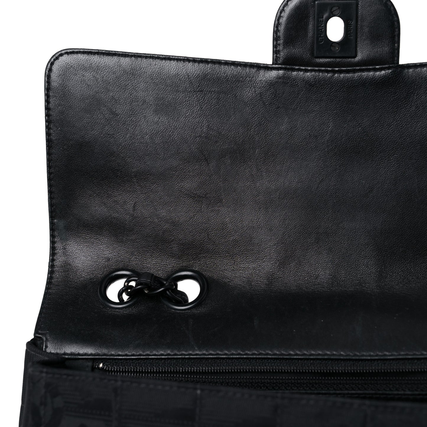 Nylon Medium Travel Flap Black
