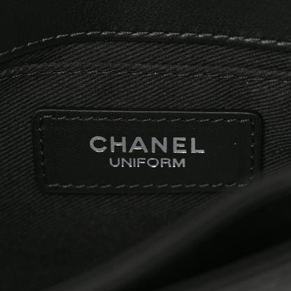 Chanel Calfskin Quilted CC Uniform Flap Belt Bag Black 6 of 10