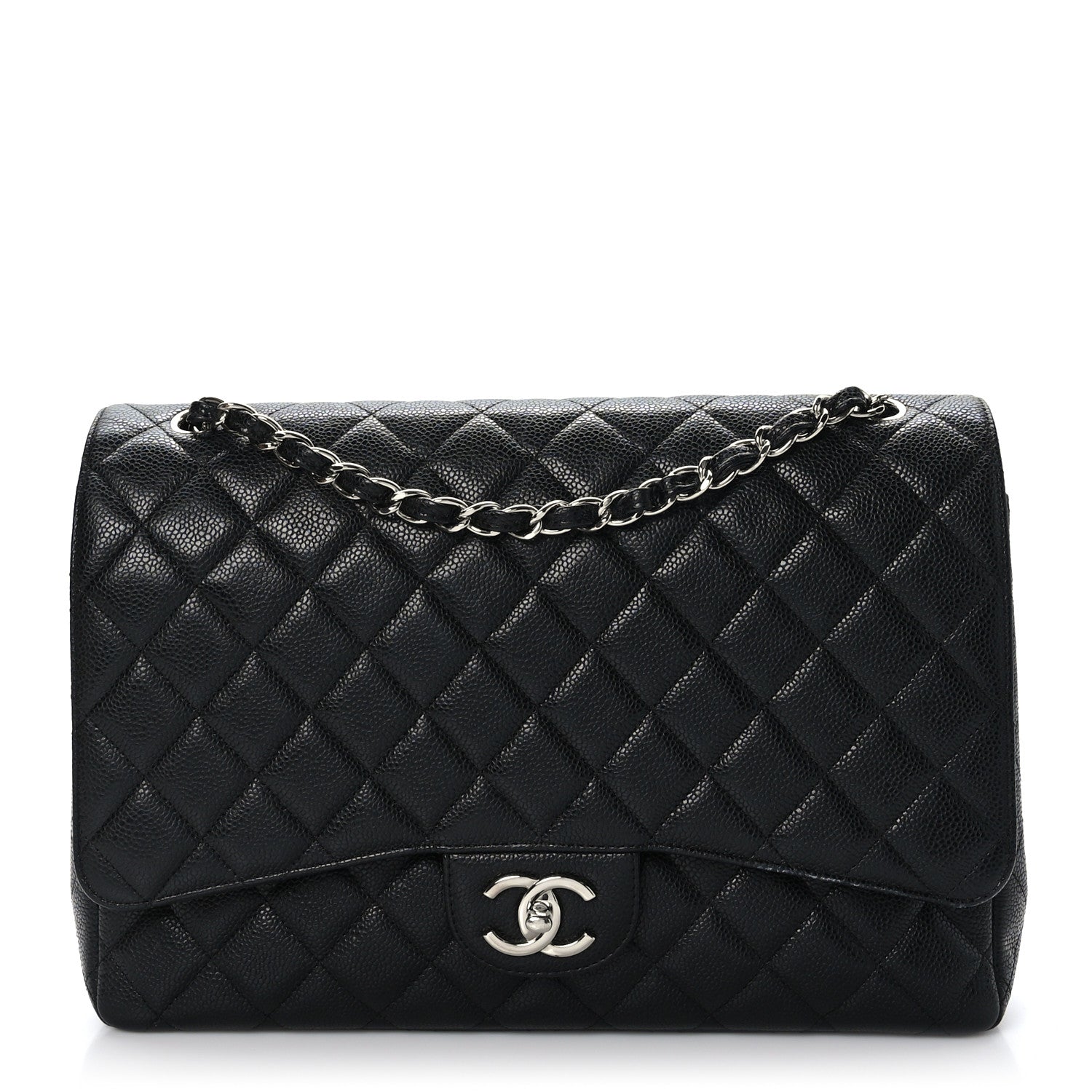 Chanel Caviar Quilted Maxi Double Flap Black 1 of 9