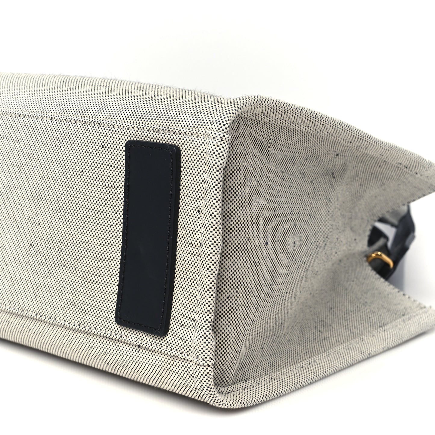 Canvas Studded Logo Tote Bag Beige