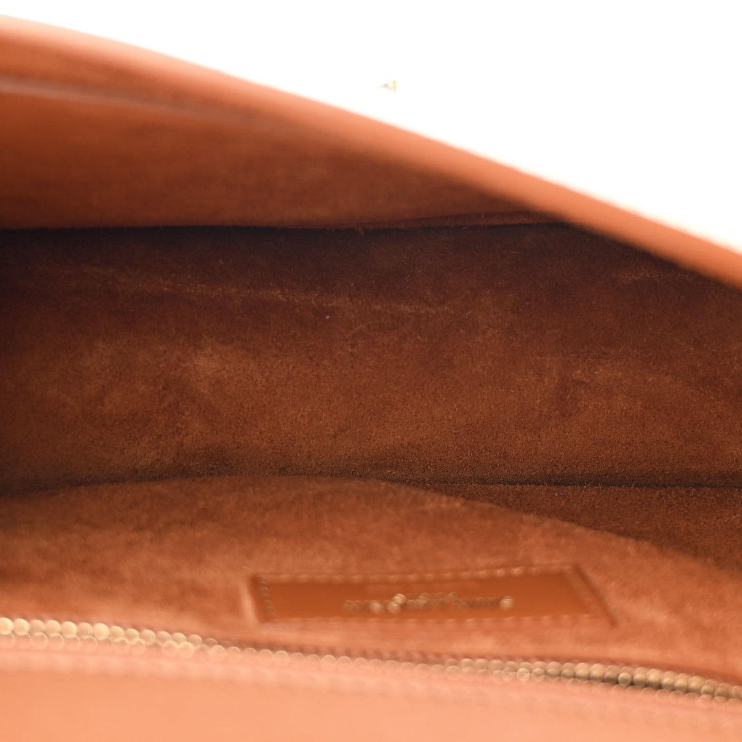 Calfskin Canvas Carre Satchel Beige Brown