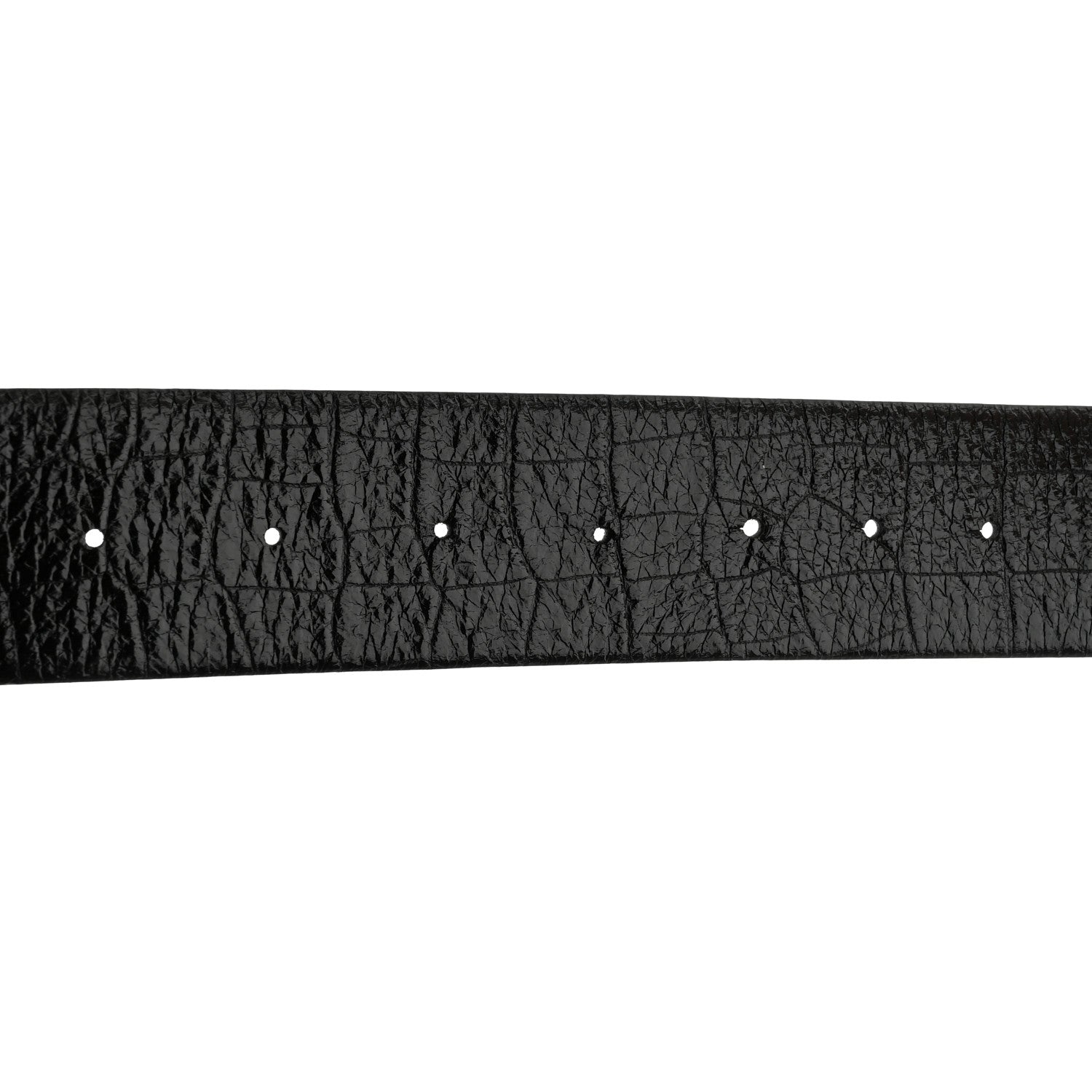 Chanel Crocodile Embossed Calfskin Gripoix Poured Glass Along The Nile CC Belt 80 32 Black 4 of 5
