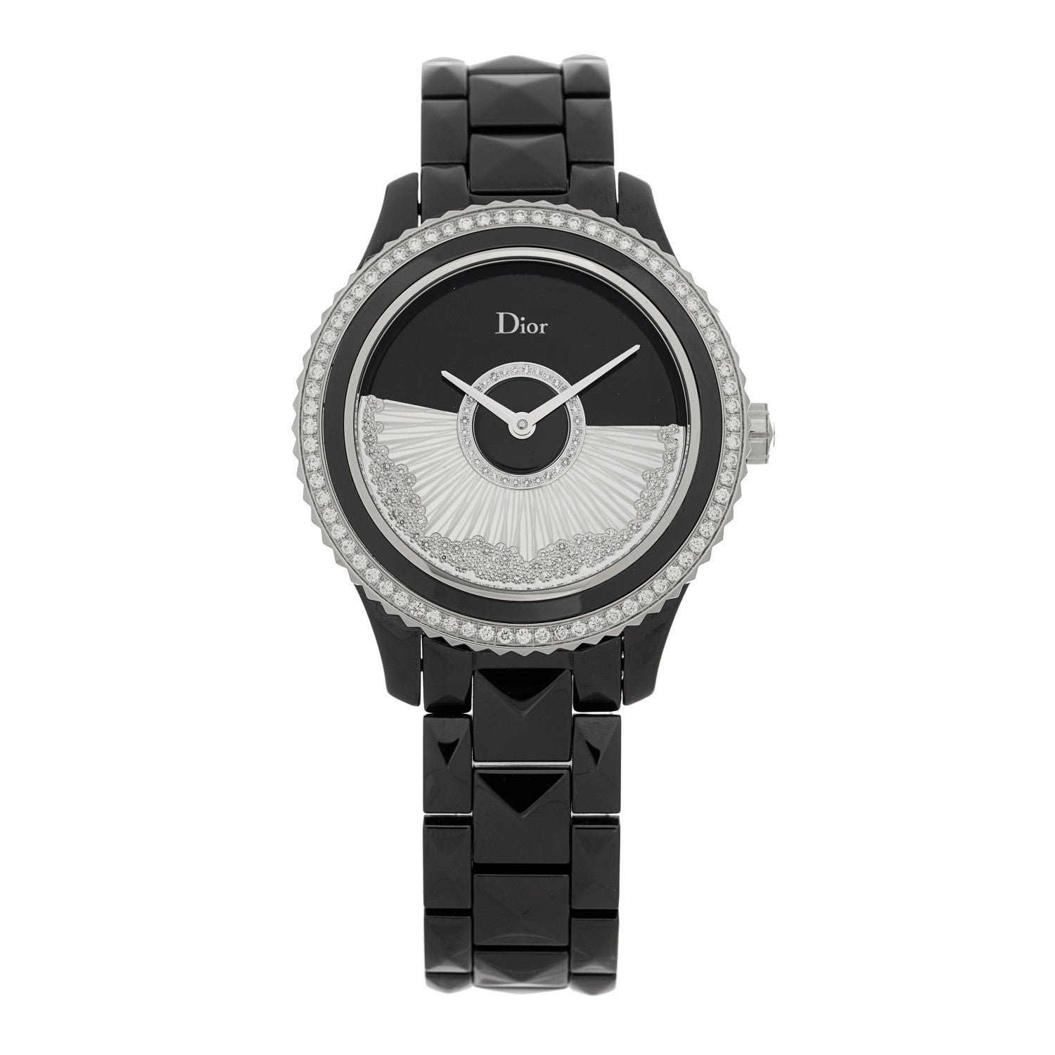Christian Dior Stainless Steel Ceramic Diamond Bezel Mother of Pearl 36mm Dior VIII Grand Bal Drape Automatic Watch 1 of 5
