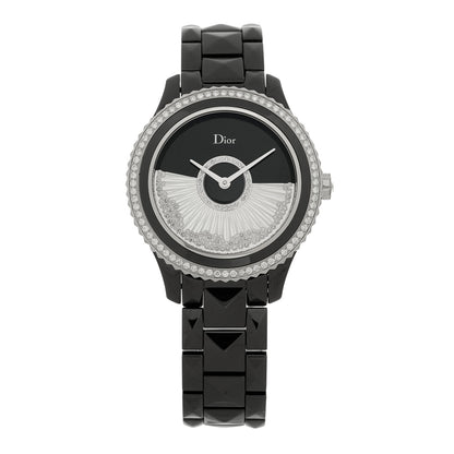 Christian Dior Stainless Steel Ceramic Diamond Bezel Mother of Pearl 36mm Dior VIII Grand Bal Drape Automatic Watch 1 of 5