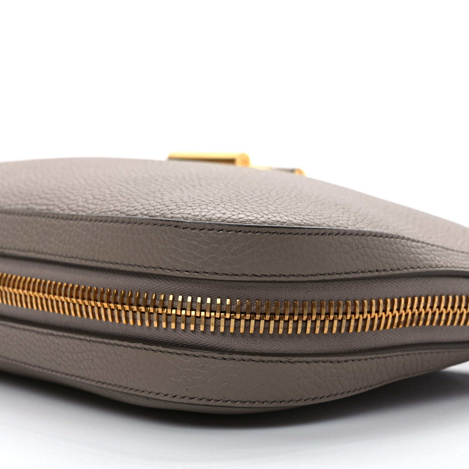 Tom Ford Grained Calfskin Tara Hobo Grey 8 of 10