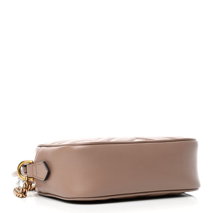 Gucci Calfskin Matelasse Mini GG Marmont Chain Shoulder Bag Porcelain Rose 3 of 4