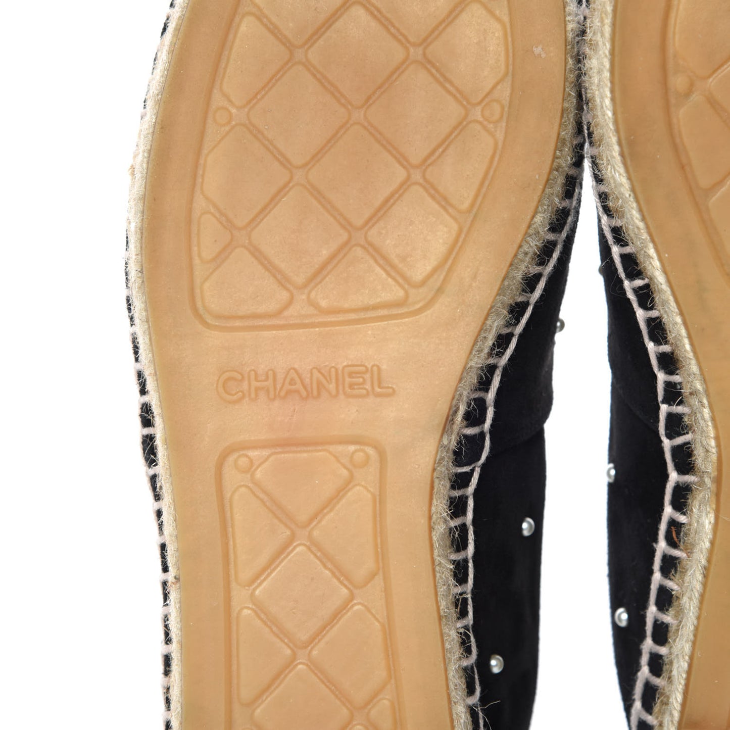 Suede Pearl CC Espadrilles 38 Black
