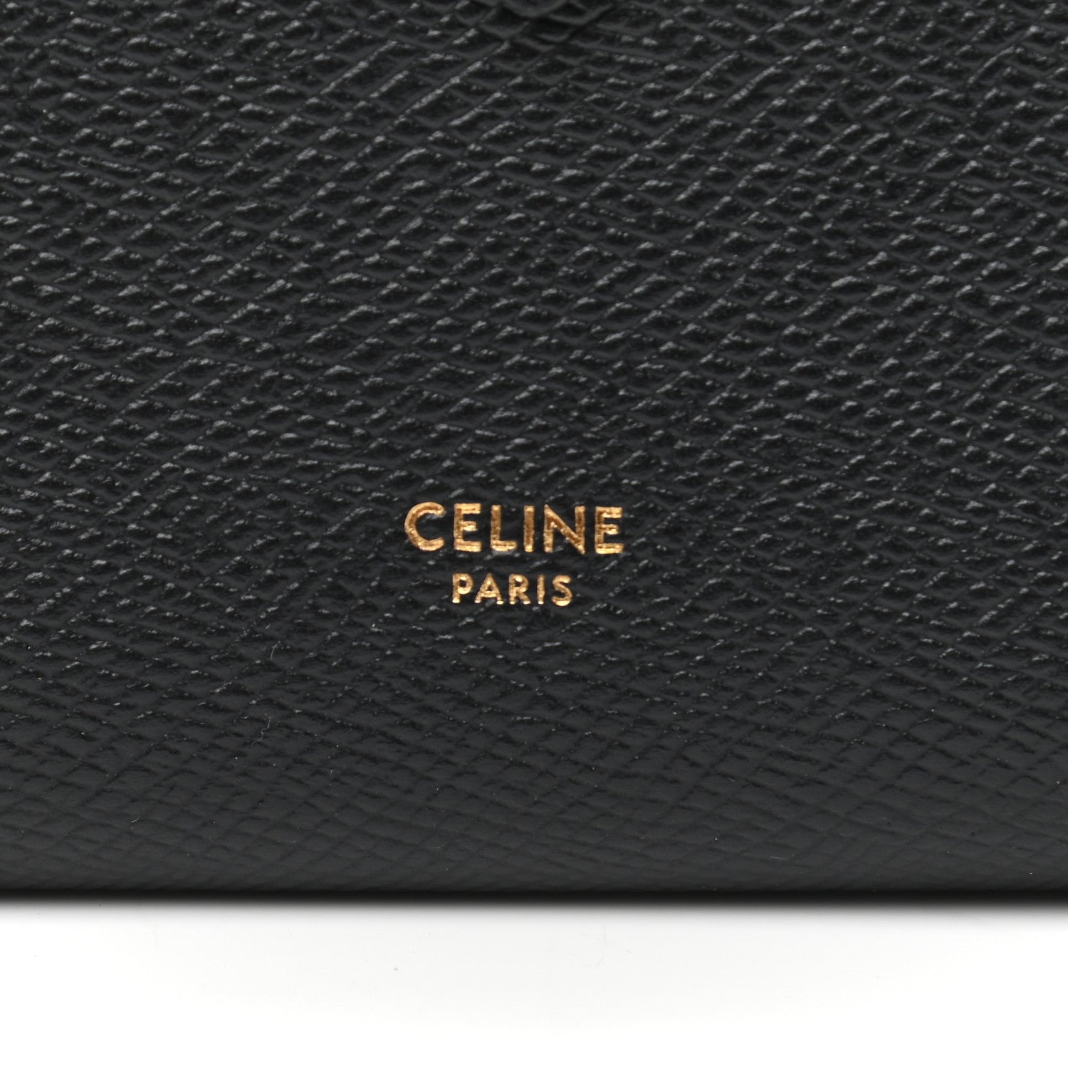 Celine Grained Calfskin Large Multifunction Strap Wallet Black 6 of 9