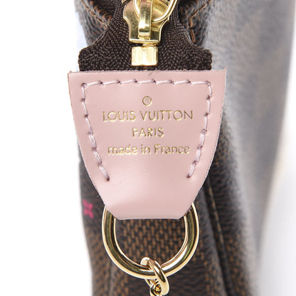 Louis Vuitton Damier Ebene 2020 Christmas Animation Big Wheel Mini Pochette Accessories Rose Ballerine 5 of 7