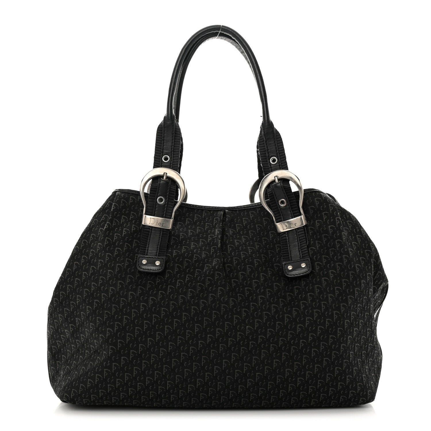 Christian Dior Canvas Trotter Tote Black 1 of 15