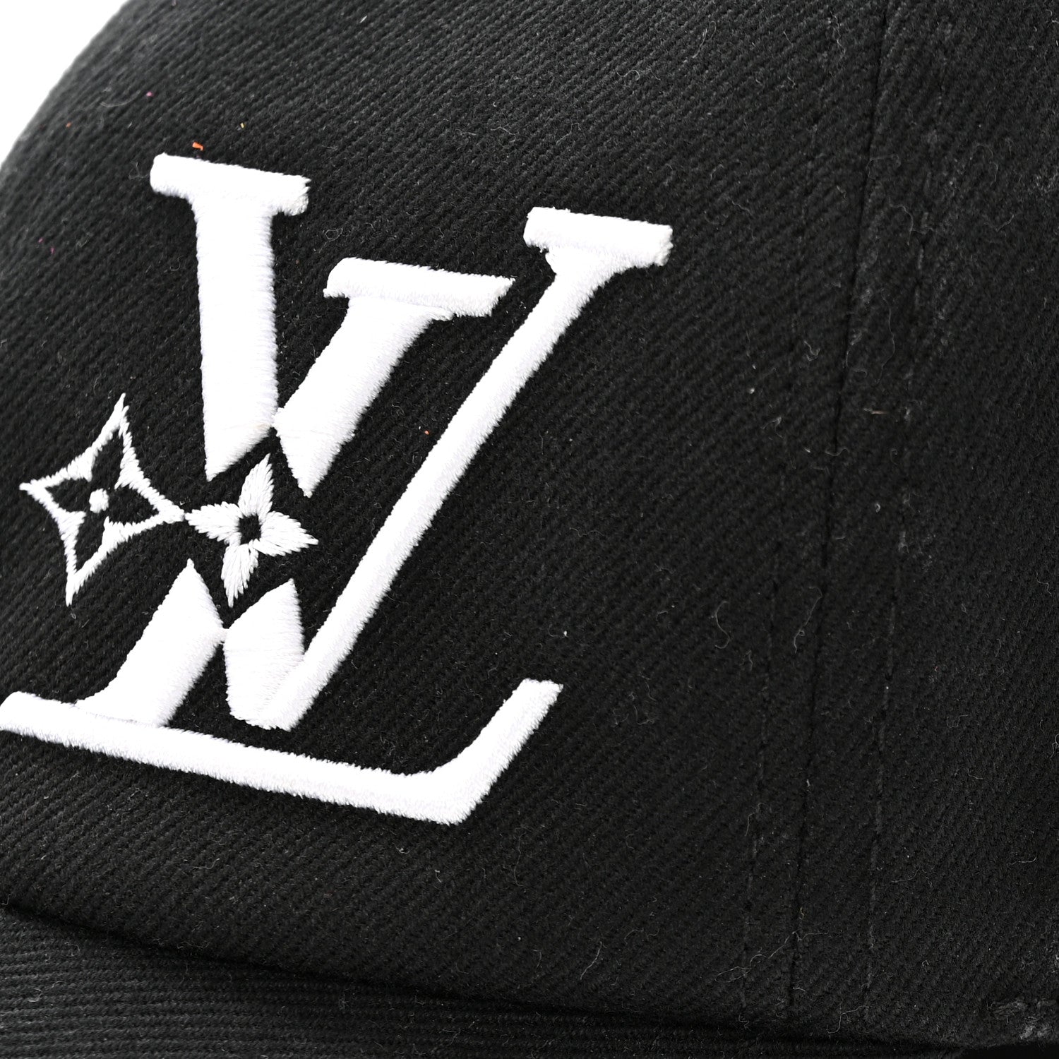 Louis Vuitton Cotton Monogram Embroidered LV Smash Cap L Black 10 of 11