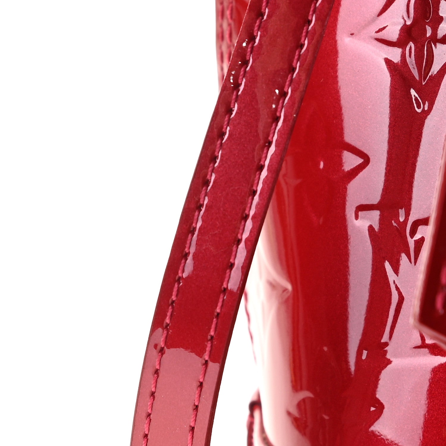 Louis Vuitton Vernis Alma BB Pomme D'Amour 13 of 15